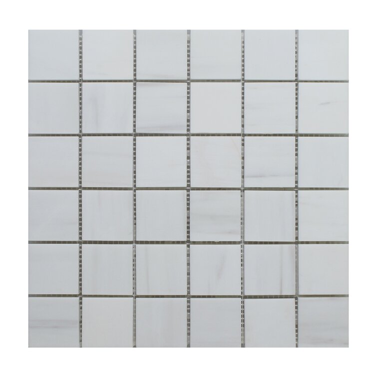 Seven Seas Collection Dolomite Natural Stone Grid Mosaic Wall Tile